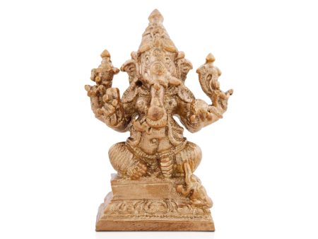 Ganesh Murti Idol - 2.5 x 1.5 Inches | Panchaloha Idol  Vinayagar Statue for Pooja on Sale