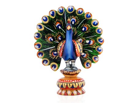 Peacock Statue - 4 x 2.5 Inches | Wooden Peacock  Dancing Peacock Idol for Home Decor Cheap