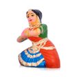 Bharathanatyam Clay Golu Bommai - 7 x 5 Inches | Giri Golu Doll  Navaratri Golu Bomma Gombe Bommai Fashion