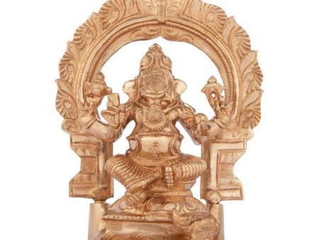 Ganesh Murti - 6 Inches | Ganapati Idol  Panchaloha Statue  Vinayagar Statue for Pooja  1.080 Kgs Approx For Sale