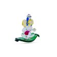 Ganesh with Leaf statue - 2.75 x 3 Inches | Glass Ganesha Idol  Vinayagar Statue for Home Decor Hot on Sale