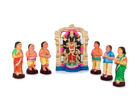 Tirupati Netra Darisanam Clay Golu Bommai Set - 10 x 7 Inches | Giri Golu Doll  Navaratri Golu Bomma Gombe Bommai Cheap