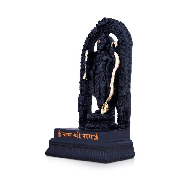 Ayodhya Rama Idol - 8.5 x 4.5 Inches | Poly Resin Statue  Black Ayodhya Ramar Statue for Pooja For Sale