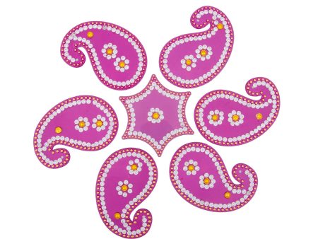 Acrylic Rangoli | Muggulu Sticker  Plastic Rangoli Kolam for Pooja Room Decor  Assorted Design Online