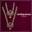 Stone Haram & Stone Necklace Set - 14 x 4 Inches | Multicolour Stone Jewelry  Jewellery for Deity Hot on Sale