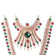 Stone Haram & Stone Necklace Set - 13 x 6 Inches | Multicolour Stone Jewelry  Jewellery for Deity Discount