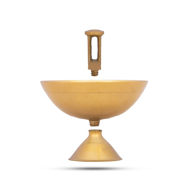 Nanda Deep - 2.5 x 3 Inches | Brass Lamp  Brass Diya  Vilakku for Pooja For Cheap