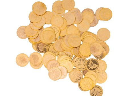 Lakshmi Coins - 1.25 Inches | Copper Coins  Gold Polish Laxmi Coin Set for Worship For Cheap