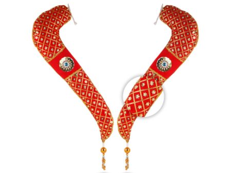 Vagamalai - 2 Feet Red | Deity Shoulder Decor  Varalakshmi Decor For Cheap