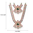 Stone Haram & Stone Necklace Set - 13 x 6 Inches | Multicolour Stone Jewelry  Jewellery for Deity Discount