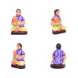 Kadhani Vizha Clay Golu Bommai Set - 7 x 3 Inches | Giri Golu Doll  Navaratri Golu Bomma Gombe Bommai Hot on Sale