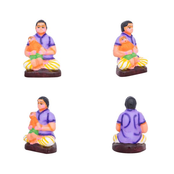 Kadhani Vizha Clay Golu Bommai Set - 7 x 3 Inches | Giri Golu Doll  Navaratri Golu Bomma Gombe Bommai Hot on Sale