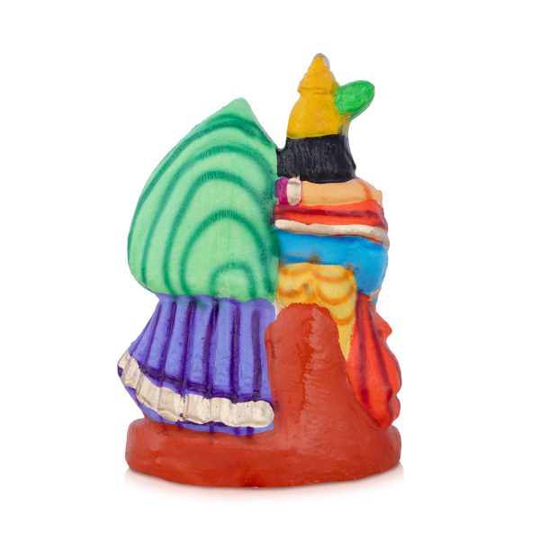 Radha Krishna Clay Golu Bommai - 8 x 6 Inches | Giri Golu Doll  Navaratri Golu Bomma Gombe Bommai For Discount