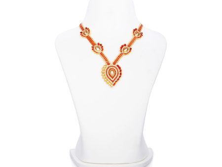 Stone Haram - 6 x 1.5 Inches | Artificial Jewelry  Stone Necklace  Stone Jewellery for Deity Online Hot Sale