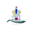 Ganesh with Leaf statue - 2.75 x 3 Inches | Glass Ganesha Idol  Vinayagar Statue for Home Decor Hot on Sale