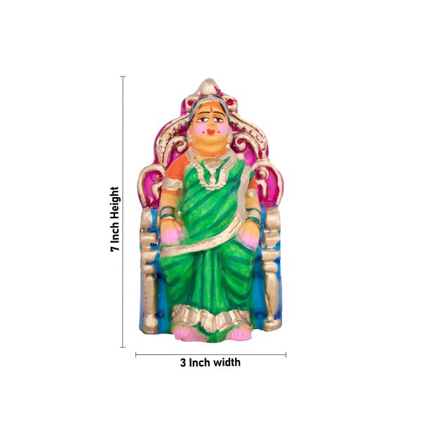 Seemantham Clay Golu Bommai Set - 7 x 3 Inches | Giri Golu Doll  Navaratri Golu Bomma Gombe Bommai Supply