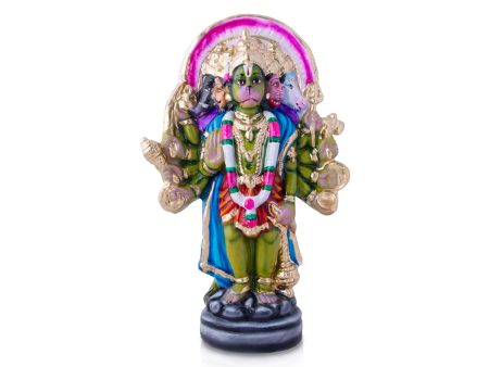 Panchmukhi Hanuman Clay Golu Bommai - 15 x 9 Inches | Giri Golu Doll  Navaratri Golu Bomma Gombe Bommai Fashion