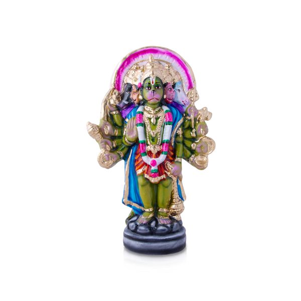 Panchmukhi Hanuman Clay Golu Bommai - 15 x 9 Inches | Giri Golu Doll  Navaratri Golu Bomma Gombe Bommai Fashion