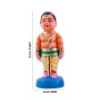 Young Couple Clay Golu Bommai Pair - 8 x 3 Inches | Giri Golu Doll  Navaratri Golu Bomma Gombe Bommai Online