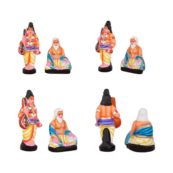 Sathyanarayana Pooja Clay Golu Bommai Set - 7 x 5 Inches | Giri Golu Doll  Navaratri Golu Bomma Gombe Bommai Discount