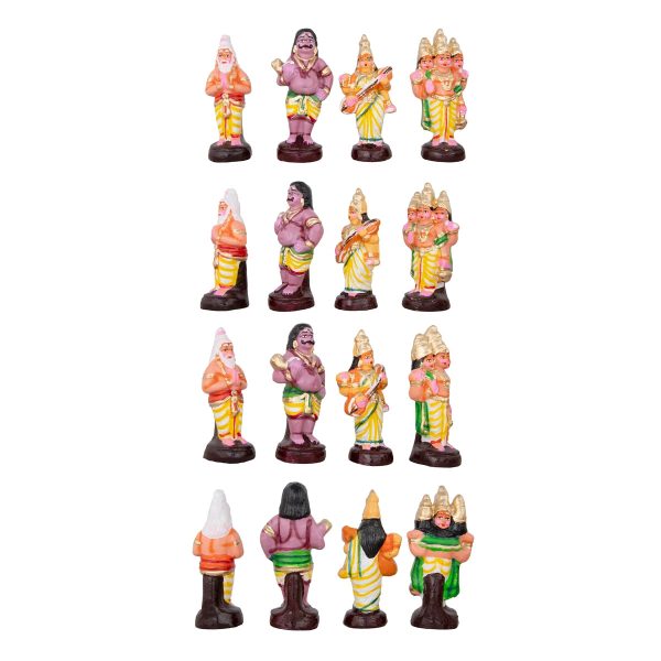 Pradosha Sivan Clay Golu Bommai Set - 9 x 7 Inches | Giri Golu Doll  Navaratri Golu Bomma Gombe Bommai on Sale