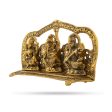 Laksmi Ganesh Saraswati Idol with Arch - 5 x 9.5 Inches | Laksmi Ganesh Saraswati Statue for Home Decor Online now