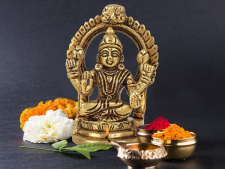 Laxmi Murti with Arch | Brass Idol  Lakshmi Idol  Lakshmi Murti  Lakshmi Statue for Pooja Hot on Sale