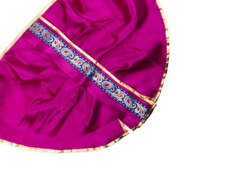 Panchakacham - 18 Inches | Satin with Jari Border Dhoti  Veshti for Deities For Cheap