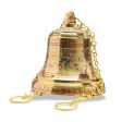 Brass Bell - Enamel - 4.2 Inches | Brass Bell Hanging  Pooja Hanging Bell with Chain  Hanging Bells for Mandir Online Hot Sale