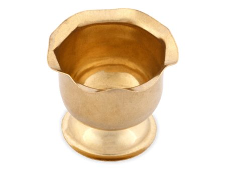 Brass Cup - 1.5 x 1.75 Inches | Brass Bowl  Chandan Cup for Pooja  15 Gms Approx on Sale