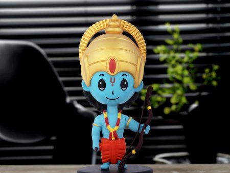 Shree Ram Bobblehead Idol  - 5 x 2.5 Inches | Bobblehead Ram Statue for Car Dashboard Decor Supply