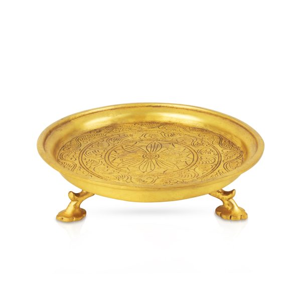 Sambrani Stand - 9 x 8 Inches | Antique Brass Dhoop Stand  Dhoop Holder for Pooja Fashion