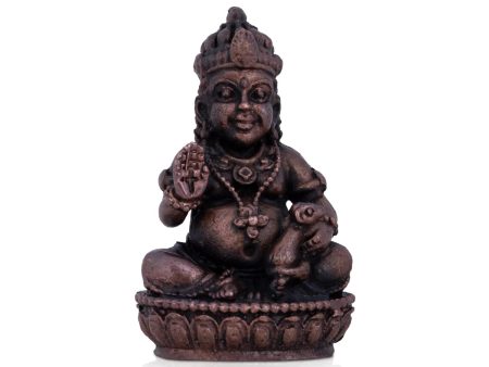 Kubera Statue - 2 x 1.5 Inches | Kuber Murti  Copper Idol  Kuberan Idol for Pooja  95 Gms Approx For Discount