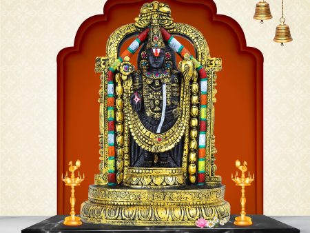 Balaji Murti - 13 Inches | Tirupati Balaji Idol  Resin Balaji Statue for Pooja  Assorted Design Hot on Sale