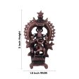 krishnan statue With Arch - 3 x 1.5 Inches | Copper Idol  Venugopal Idol for Pooja  70 Gms Approx Sale