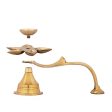 Kamal Pancha Arathi - 3 x 6.5 Inches | Brass Lamp  Diya Lamp for Arathi  320 Gms Approx For Sale