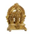 Ram Darbar Murti - 3 Inches | Brass Idol  Antique Finish Ram Darbar Statue for Pooja  160 Gms Approx Online Hot Sale