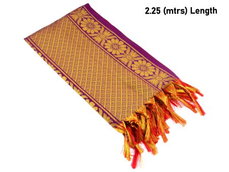 Shawl  - 2.25 Mtr - Royal King| Ponnadai Jari Shawls for Men  Assorted Colour and Design Cheap