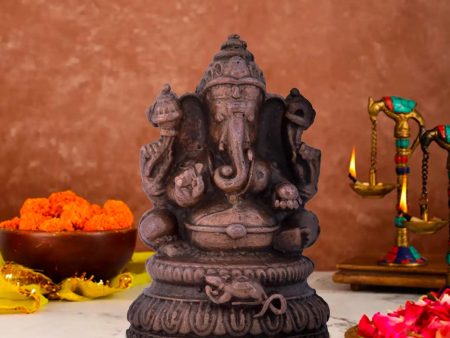 Ganesha Murti Statue - 2.5 x 1.5 Inches| Copper Idol  Vinayaka Idol for Pooja  100 Gms Approx Online Sale