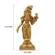 Meenakshi Amman Statue - 3.5 Inches | Meenakshi Brass Idol  Antique Finish Meenakshi Statue for Pooja For Sale