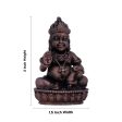 Kubera Statue - 2 x 1.5 Inches | Kuber Murti  Copper Idol  Kuberan Idol for Pooja  95 Gms Approx For Discount