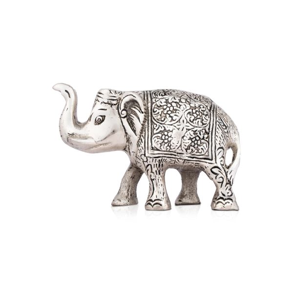 Elephant Statue - 3 x 5 Inches | Aluminium Elephant Figurine  Elephant Sculpture for Home  240 Gms Approx Online Hot Sale