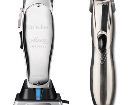 Andis 2pc Cordless Combo – Cordless Master, Cordless Slimline Pro GTX Hot on Sale