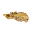 Elephant Statue - 3 x 5 Inches | Gold Polish Elephant Figurine  Aluminium Elephant Sculpture for Home Online