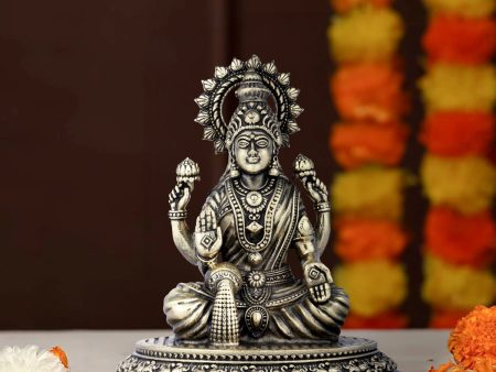 Maha Laxmi Statue - 4 x 3.5 Inches | Sitting Laxmi Statue  Brass Idol for Pooja  240 Gms Approx Fashion