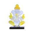 Ganesh Murti - 3 x 2 Inches | Glass Vinayaka Idol  2 In 1 Ganpati Murti  Colour Ganesha Idol for Pooja Supply