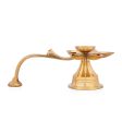 Kamal Pancha Arathi - 3 x 6.5 Inches | Brass Lamp  Diya Lamp for Arathi  320 Gms Approx For Sale