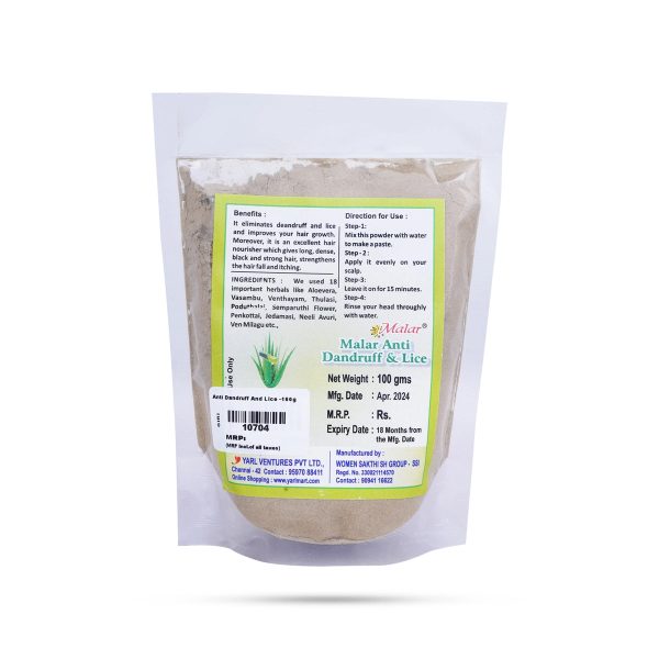 Anti Dandruff And Lice Hair Pack - 100 Gms | Herbal Hair Mask  Herbal Hair Pack Powder Cheap