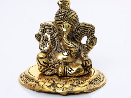 Ganesh Murti - 3 Inches | Aluminium Ganesha Statue  Ganesha Idol  Vinayagar Statue for Pooja  220 Gms Approx Discount