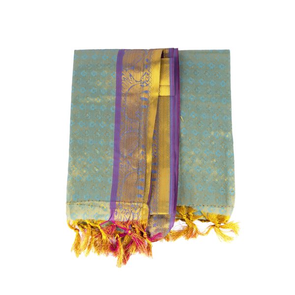 Shawl  - 2 Mtr - Natchatara| Ponnadai Jari Shawls for Men  Assorted Colour and Design Online Hot Sale